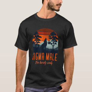 T-shirt Hommes Sigma Homme Grindset Régit Le Loup Solitair