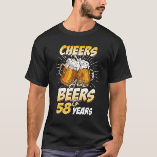 T-shirt Hommes Soeurs Et Bières À 58 Ans 58E Anniversaire
