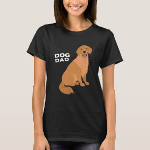 T-shirt Hommes Sombre Golden Retriever Chien Papa Homme