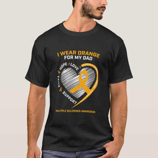 T-shirt Hommes Soutien Papa MS Cadeaux Père Multiple (Devant)