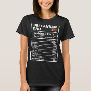 T-shirt Hommes Sri Lanka Papa Nutrition Fiches Fête des pè