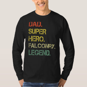 T-shirt Hommes Style Vintage Papa Héros Falconry Légende P