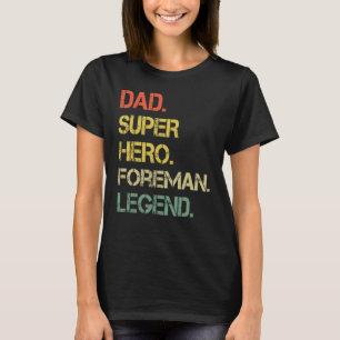 T-shirt Hommes Style Vintage Papa Héros Foreman Légende Pè