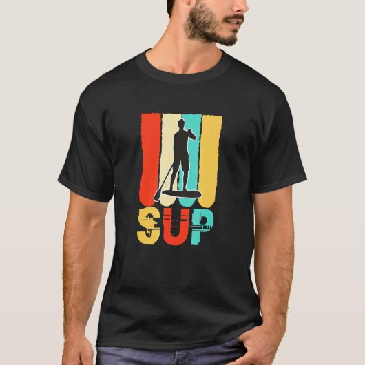T-shirt Hommes Sup Stand Up Paddling Surfer Surf Hommes (Devant)