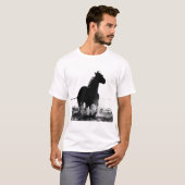 T-shirt Hommes T Chemises Moderne Cheval Cheval Pop Art (Devant entier)