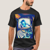 T-shirt Hommes Tee Abstrait - Sentient AI 1 (Devant)