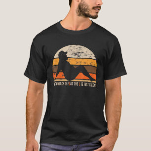 T-shirt Hommes Thanksgiving Mon Estomac Est Plat Adulte Pa