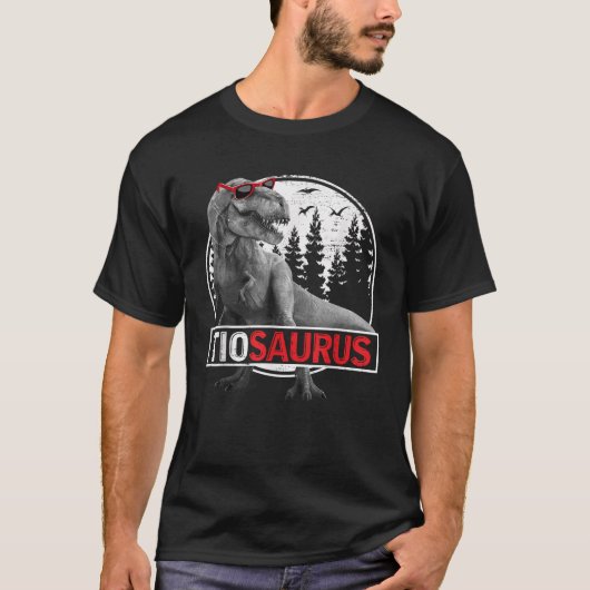 T-shirt Hommes Tiosaurus T Rex Dinosaur Tio Saurus Père s (Devant)