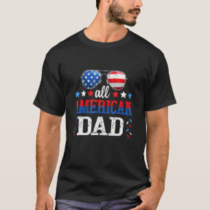 T-shirt Hommes Tous American Papa 4 juillet Lunettes de so