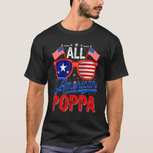 T-shirt Hommes Tous American Poppa 4 juillet Usa Drapeau S