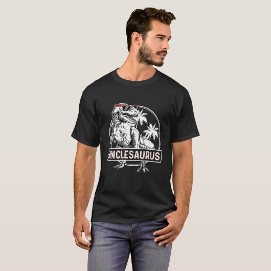 T-shirt Hommes Unclesaurus T Rex Dinosaur Funny Uncle Saur (Devant entier)