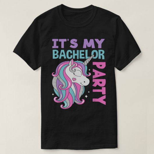 T-shirt Hommes Unicorne Hommes Mon Bachelor Party (Design devant)