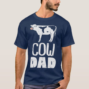 T-shirt Hommes Vache Papa Ferme Animal Pays Agricole Agric