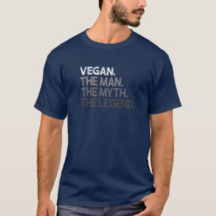 T-shirt Hommes Vegan Homme Le Mythe Légende Cadeau