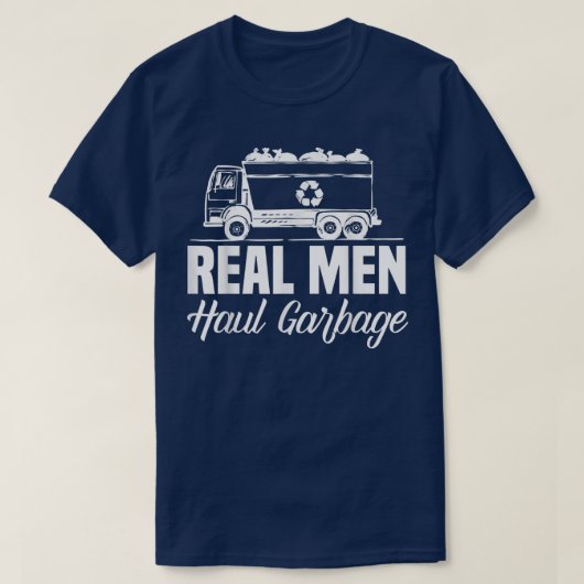 T-shirt Hommes Véritables Haul Garbage Trucks Trash Garbag (Design devant)