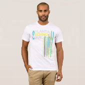 T-shirt Hommes (verts) d'amour de techno d'Atlanta (Devant entier)