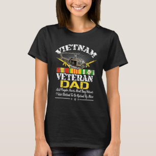T-shirt Hommes Vietnam Vétérinaire Papa Élevé Par Mon Héro