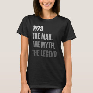 T-shirt Hommes Vintage 1973 50e anniversaire Décoration 50