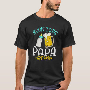 T-shirt Hommes Vintage Bientôt Être Papa 2023 Grossesse Pa
