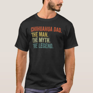 T-shirt Hommes Vintage Chien Papa Homme Mythe Légende Chih