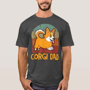 T-shirt Hommes Vintage Corgi Papa Funny Welsh Corgi Papa86