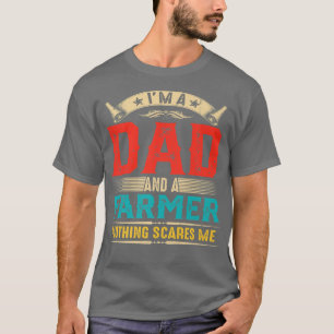 T-shirt Hommes Vintage Je suis papa et paysan Farmer Funny