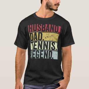 T-shirt Hommes Vintage Mari Papa Tennis Légende Pour Fathe