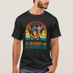 T-shirt Hommes Vintage meilleur Dachshund Papa Jamais Homm