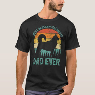T-shirt Hommes Vintage Meilleur Malamute d'Alaska Papa Jam