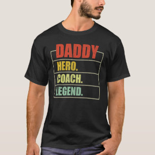 T-shirt Hommes Vintage papa héros entraîneur légende papa 