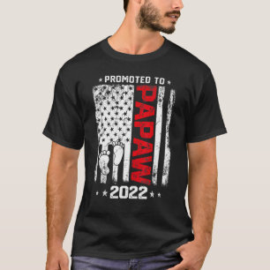 T-shirt Hommes Vintage Promu À La Fête des pères Papaw 202