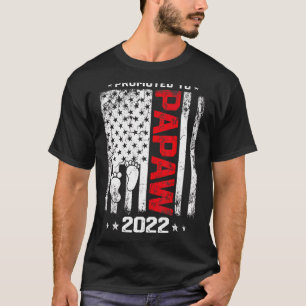 T-shirt Hommes Vintage Promu À La Fête des pères Papaw 202