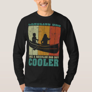 T-shirt Hommes Vintage Retro Canoë Papa Comme Un Papa Régu