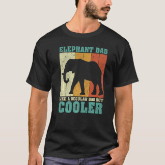 T-shirt Hommes Vintage Retro Elephant Papa Comme Un Père R