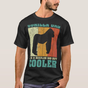 T-shirt Hommes Vintage Retro Gorilla Papa Comme Un Père Ré