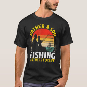 T-shirt Hommes Vintage Rétro Père et Fils Partenaires de P