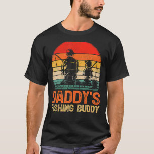 T-shirt Hommes Vintages garçons papa's Fishing Buddy Fishi