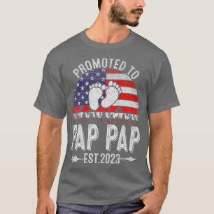T-shirt Hommes Vintages Promus À Pap Pap Est 2023 Amer