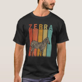 T-shirt Hommes Zèbre Distorsion Femmes Kid Cute Zèbre Retr (Devant)
