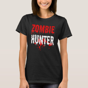 T-shirt Hommes Zombie Hunter Effrayant Halloween