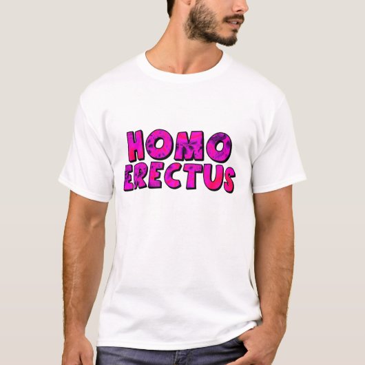 T-shirt Homo erectus (Devant)