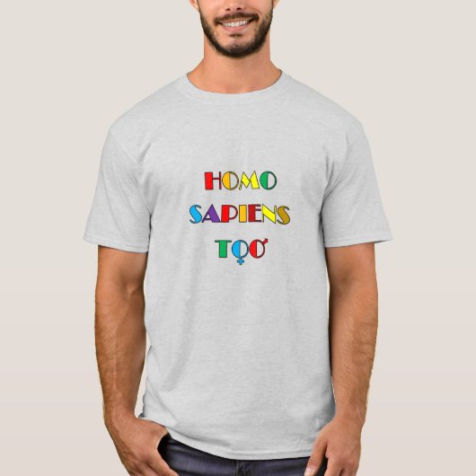 T-shirt homo SAPIENS (Devant)