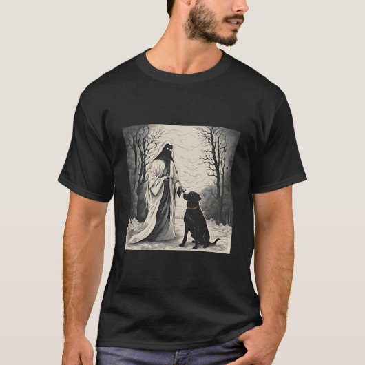 T-shirt Homogénéité et chien noir halloween 2024 (Devant)