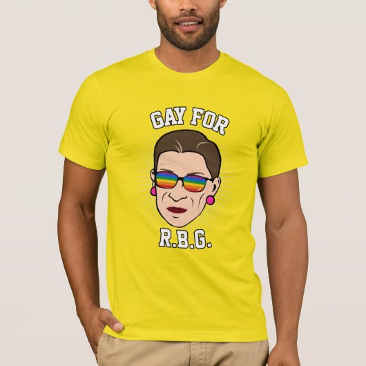 T-shirt Homosexuel pour RBG - fierté 2016 de Ruth Bader (Devant)