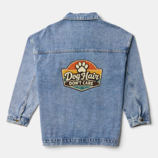 T-shirt 'Hondenhaar? Geen probleem' – Grappige Ret Denim Jacket