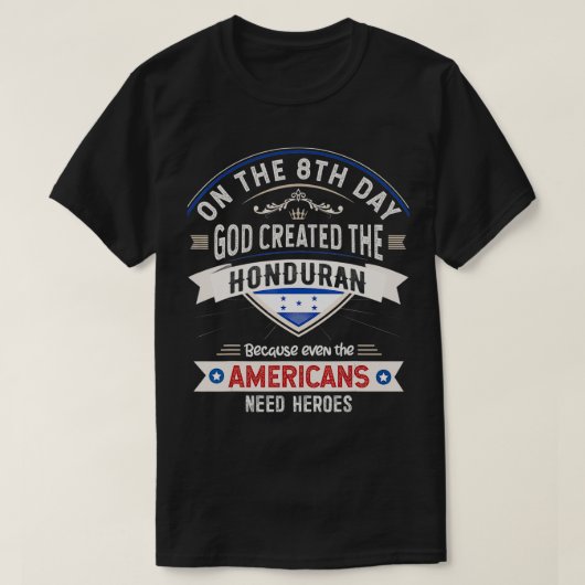 T-shirt Honduras Drapeau Souvenirs pour Hommes et Femmes (Design devant)