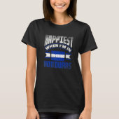 T-shirt Honduras Honduran Honduras Flag Happiest When Im I (Devant)