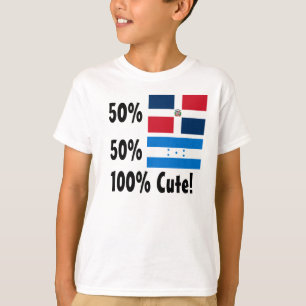 T-shirt Hondurien du Dominicain 50% de 50% 100% mignon