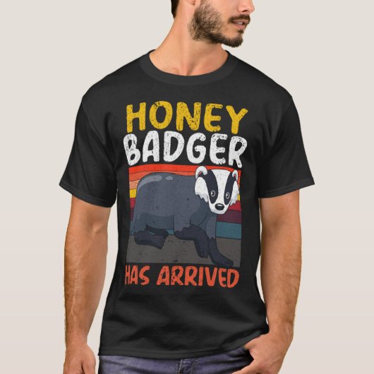 T-shirt Honey Badger  Wildlife Animal Ratel  4 (Devant)