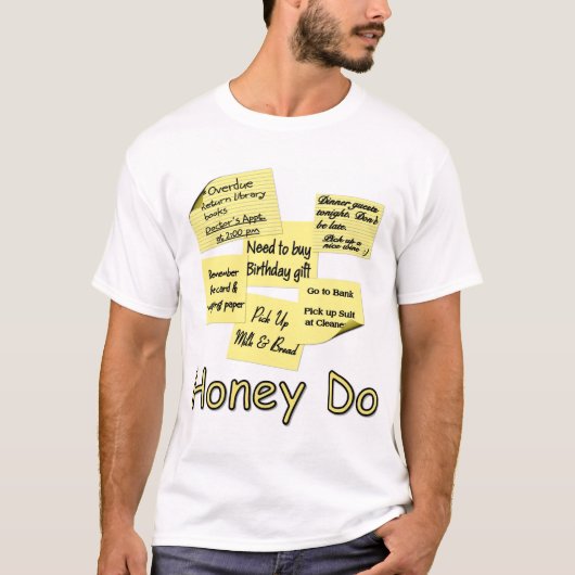 T-shirt Honey Do - Publier des notes (Devant)